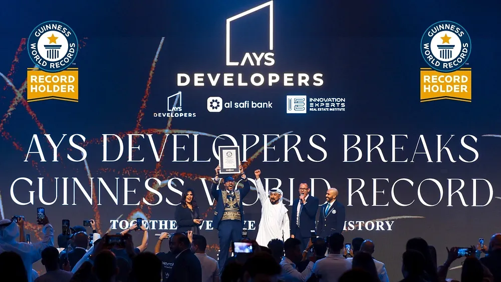 AYS Developers secured a Guinness World Record, hosting over 2,500 real estate professionals in Dubai - Provident Estate