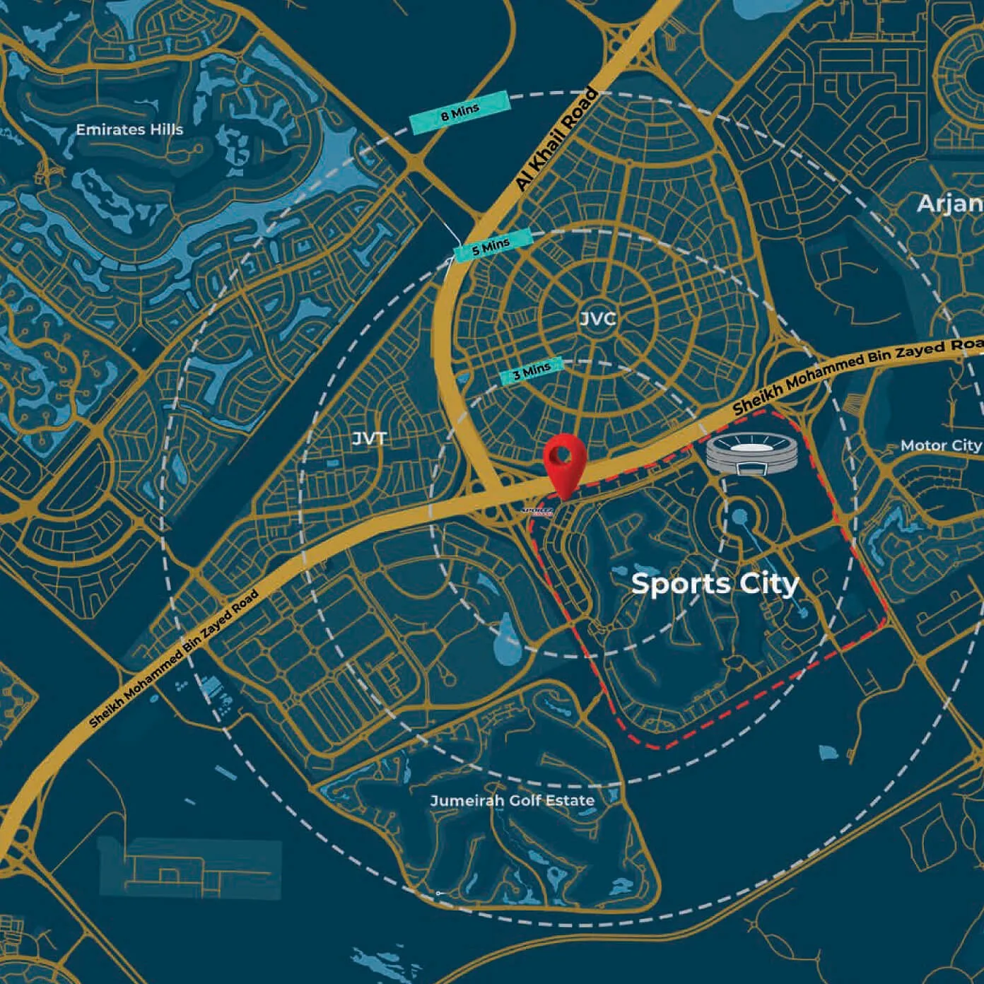 Strategically Positioned In Dubai Sports City  - Provident Estate