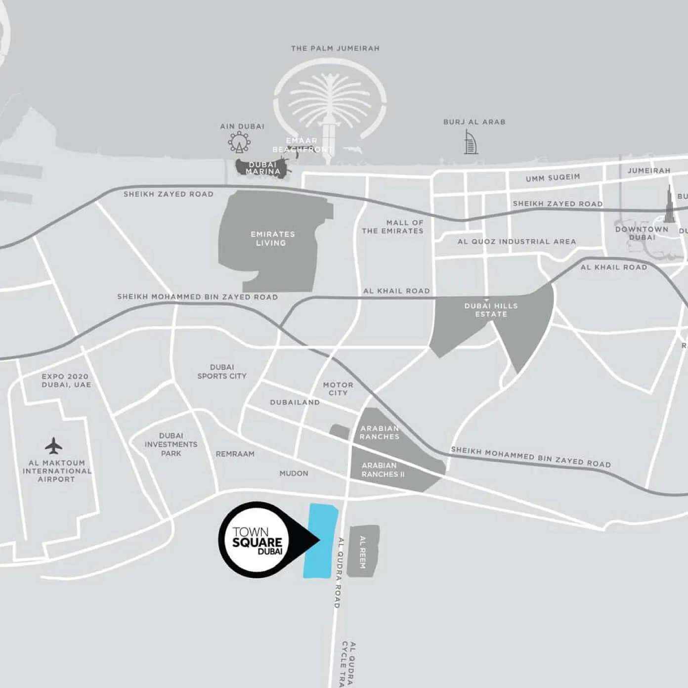 Seamless Citywide Connectivity via Al Qudra Road (D63) - Provident Estate