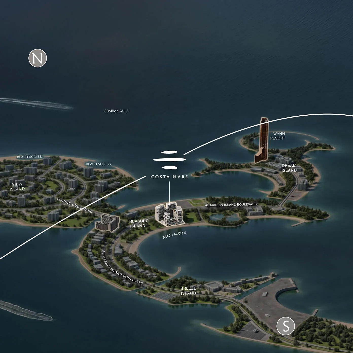 Costa Mare: Where Island Serenity Meets Urban Luxury in Al Marjan Island. - Provident Estate
