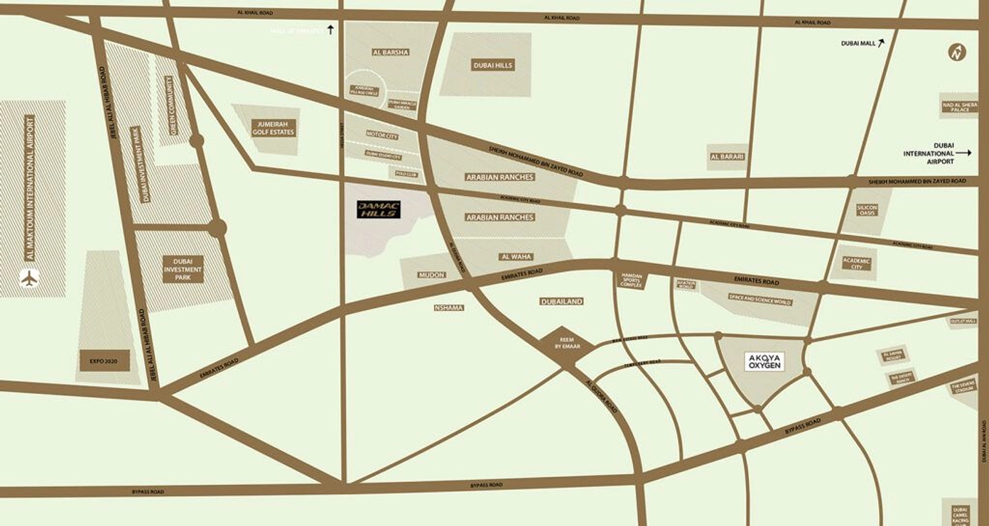 Located in Damac Hills - Provident Estate