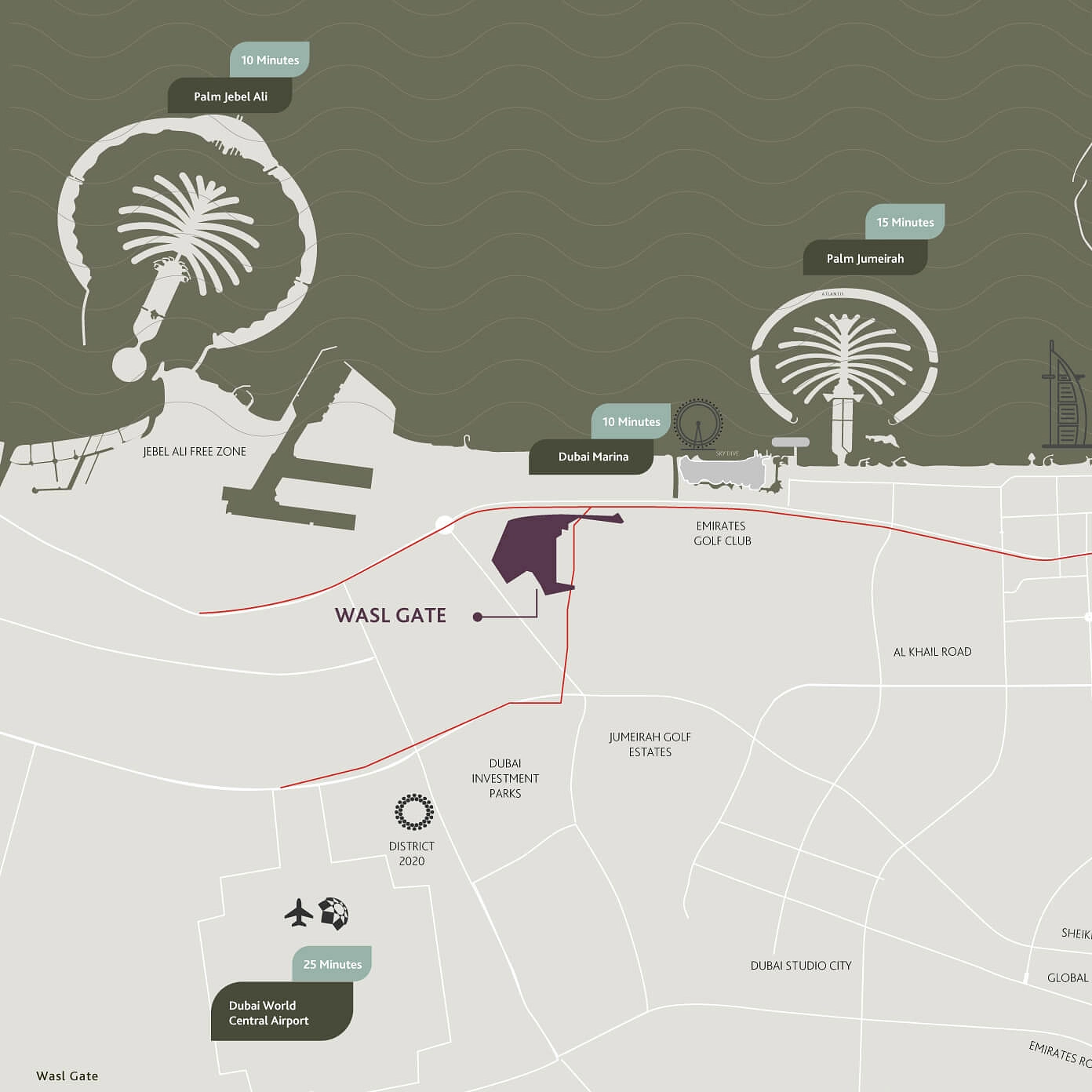 South Garden at Wasl Gate, Dubai - Ideal Connectivity - Provident Estate