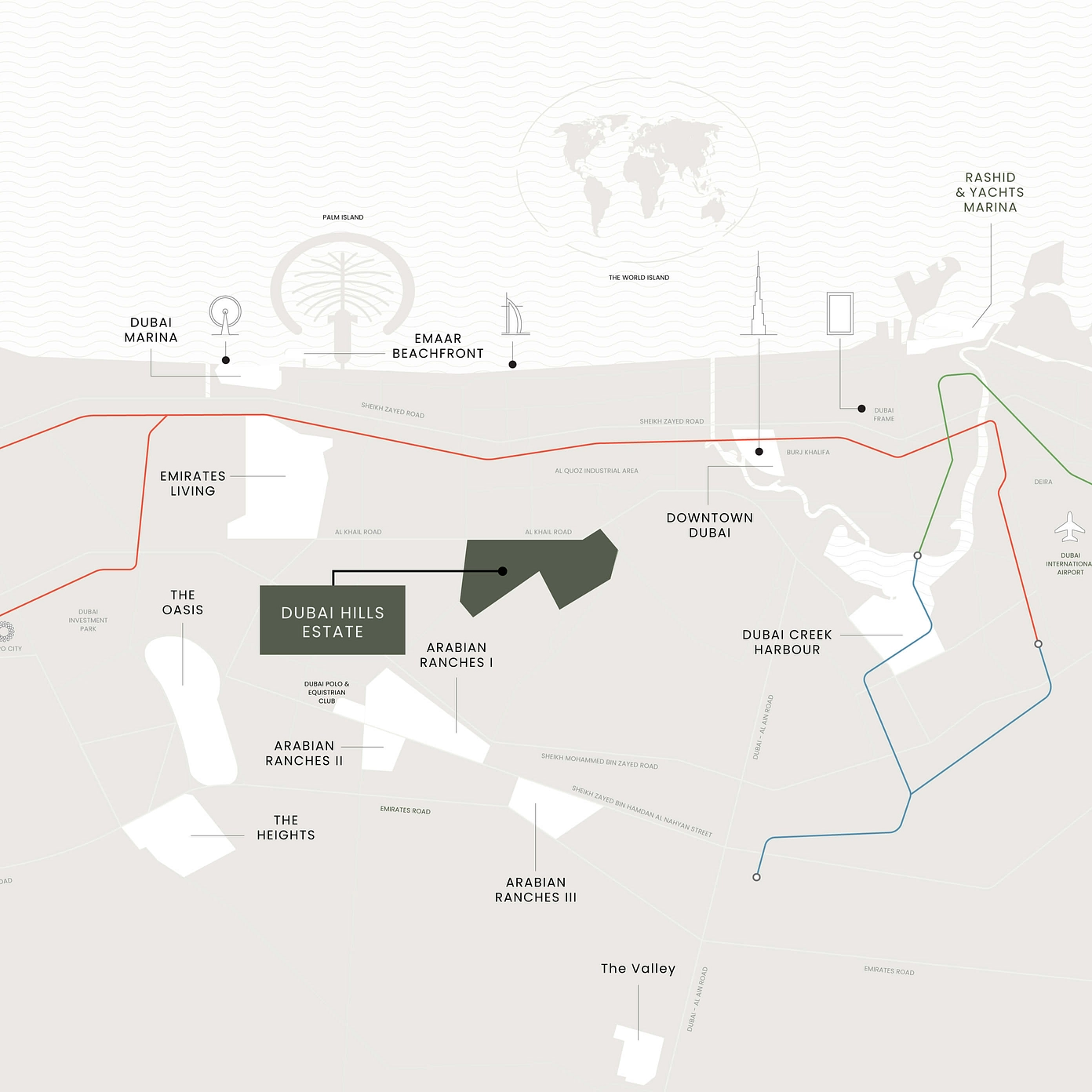 Located Within the Green Heart of Dubai - Provident Estate