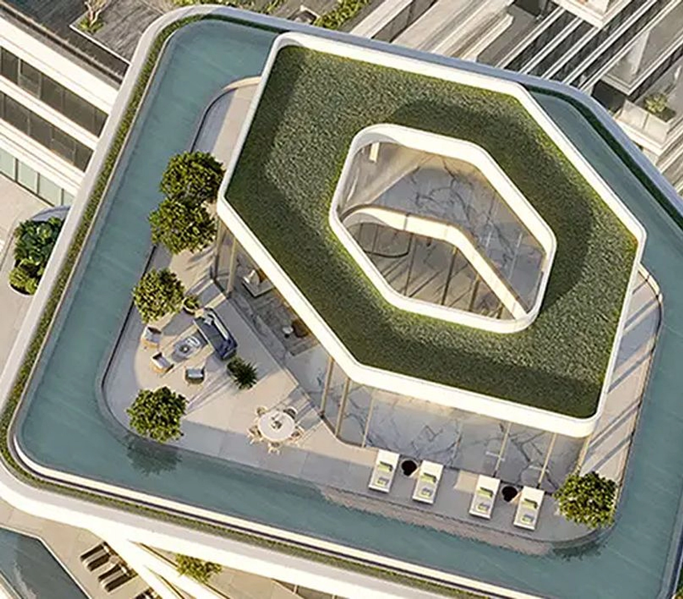 Private Terraces and Private Pools - Provident Estate