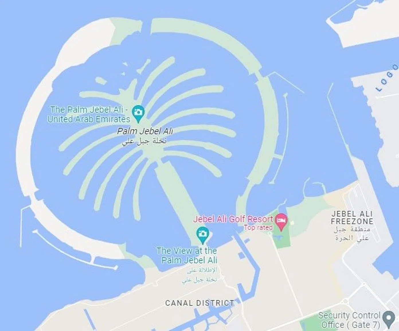 Situated on Palm Jebel Ali - Provident Estate