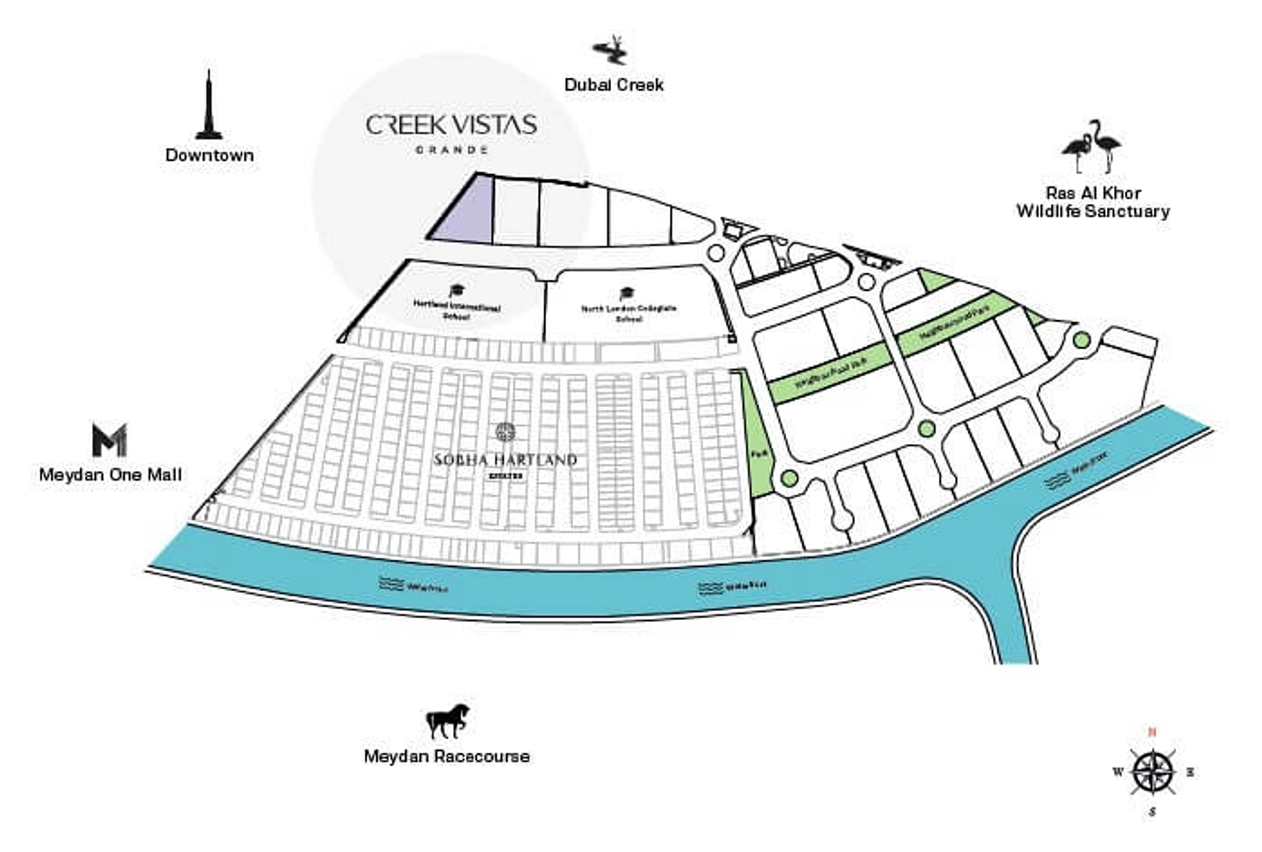 Sobha Creek Vistas Grande is located in Sobha Hartland.  - Provident Estate