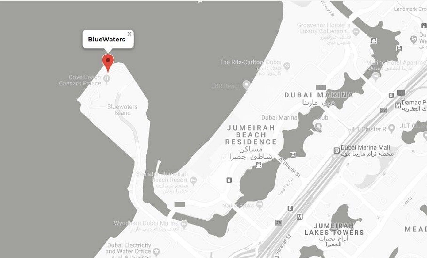 Bluewaters by Meraas is within short distance to and from Dubai Marina and is just a short drive from Abu Dhabi, making it a highly accessible destination.  - Provident Estate