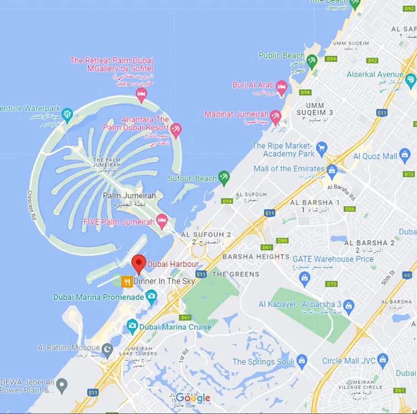 Strategic Location – Mouth of Dubai Harbour - Provident Estate