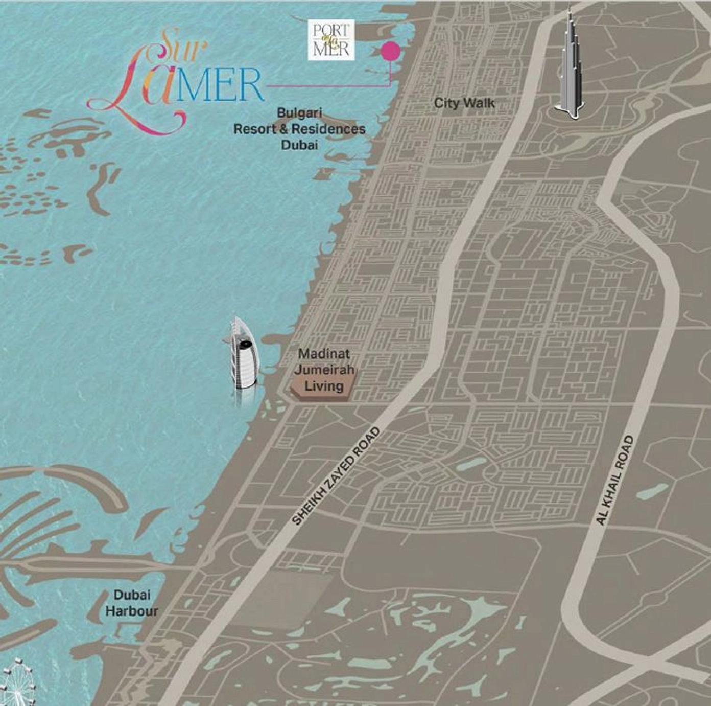 Sur La Mer by Meraas is situated in Jumeirah 1, one of the most privileged and sought-after districts in Dubai. - Provident Estate