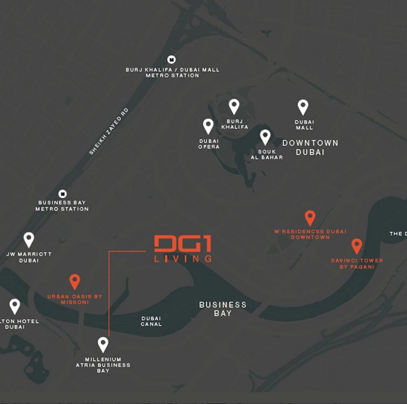 The tower is just steps away from Dubai Mall and Dubai Opera - Provident Estate