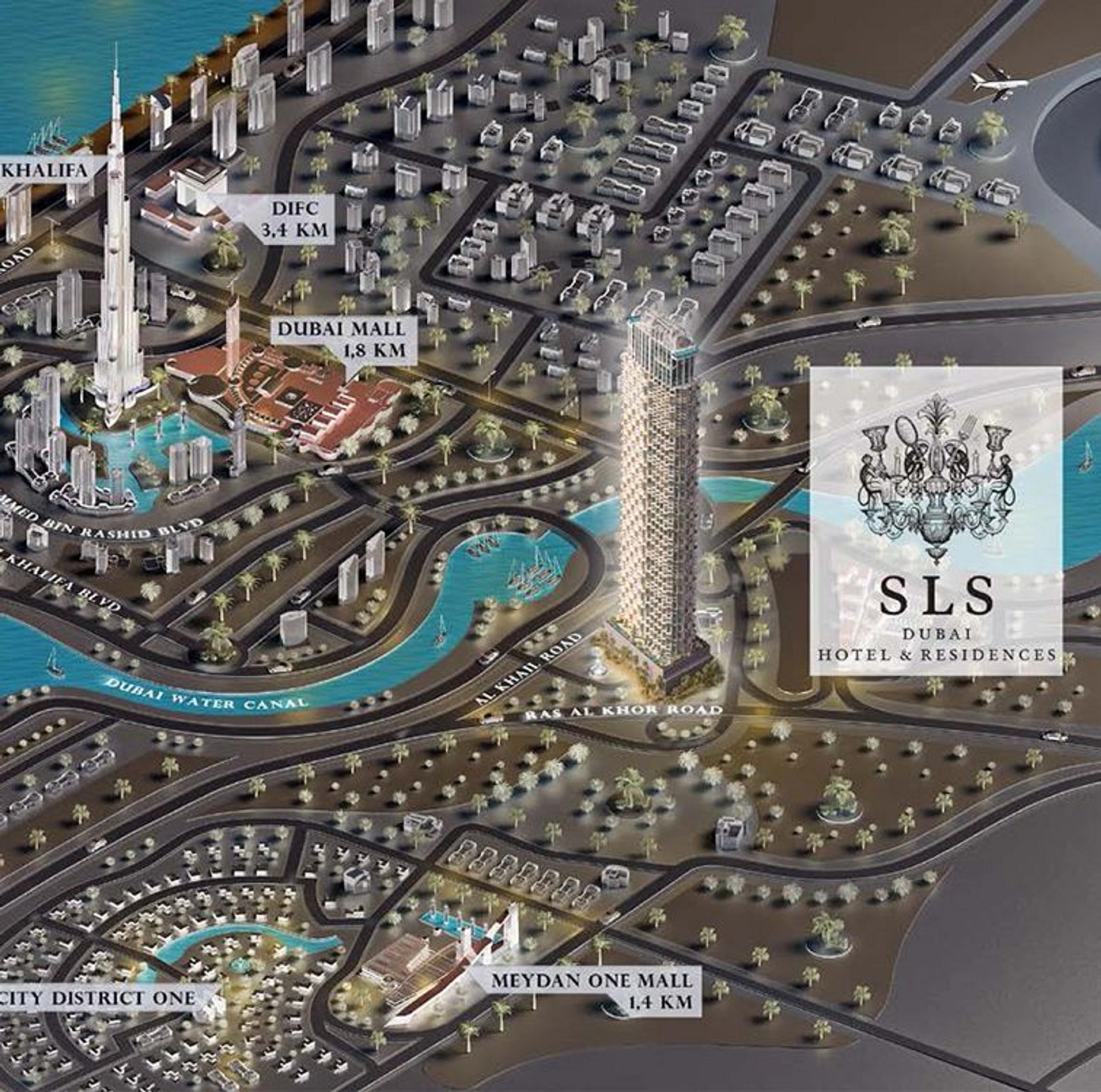 Situated in the Downtown District, the property offers fabulous, unhindered perspectives on the world ‘s tallest structure Burj Khalifa and the picturesque Dubai Creek. - Provident Estate