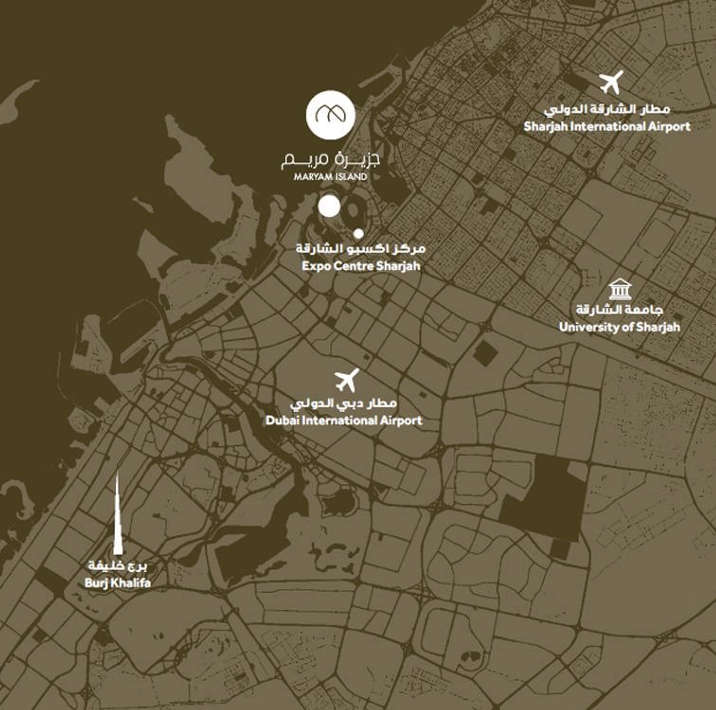 Maryam Island is located in downtown Sharjah overlooking the Arabian Sea.  - Provident Estate