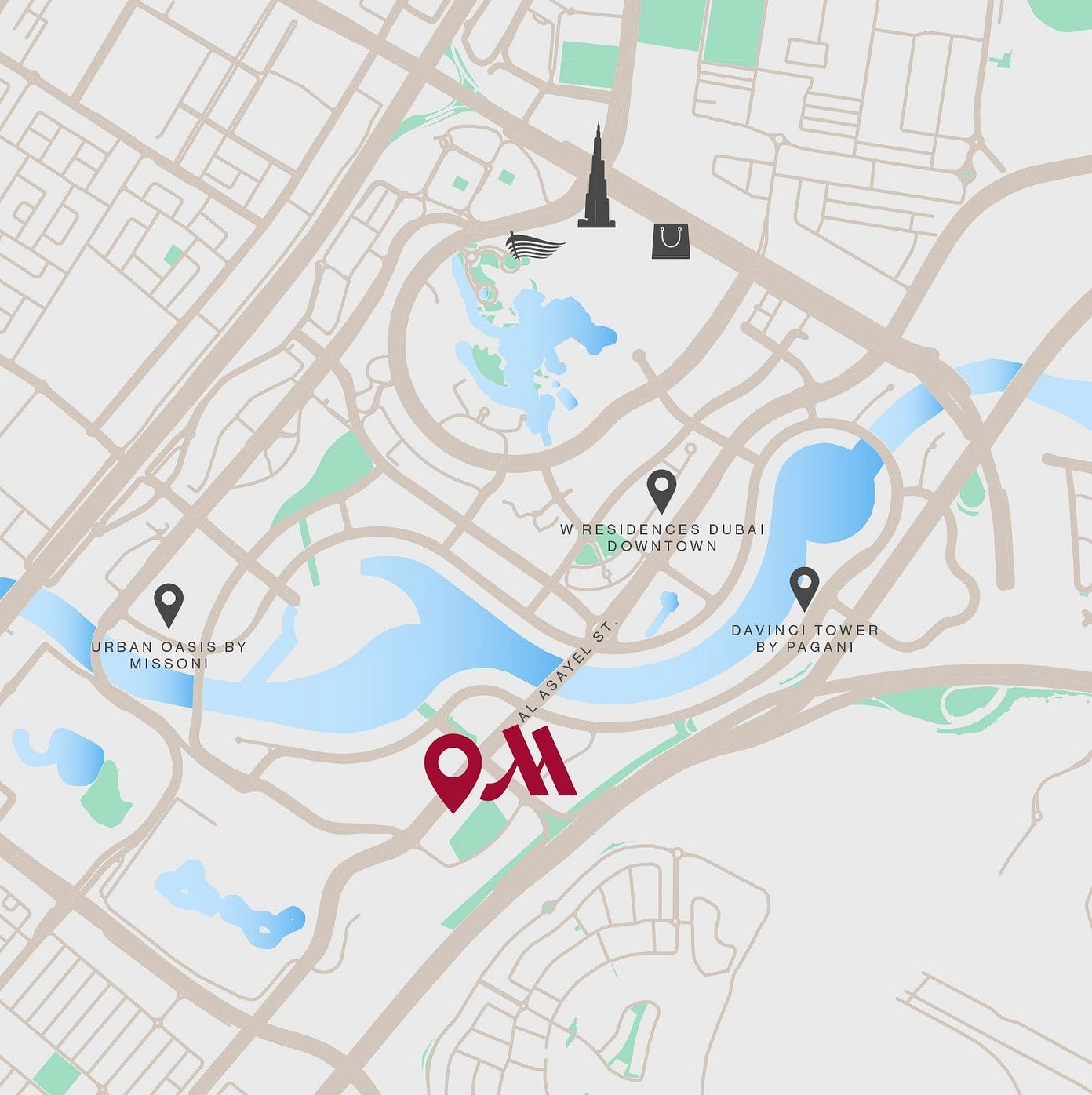 Located in the heart of Dubai - Provident Estate