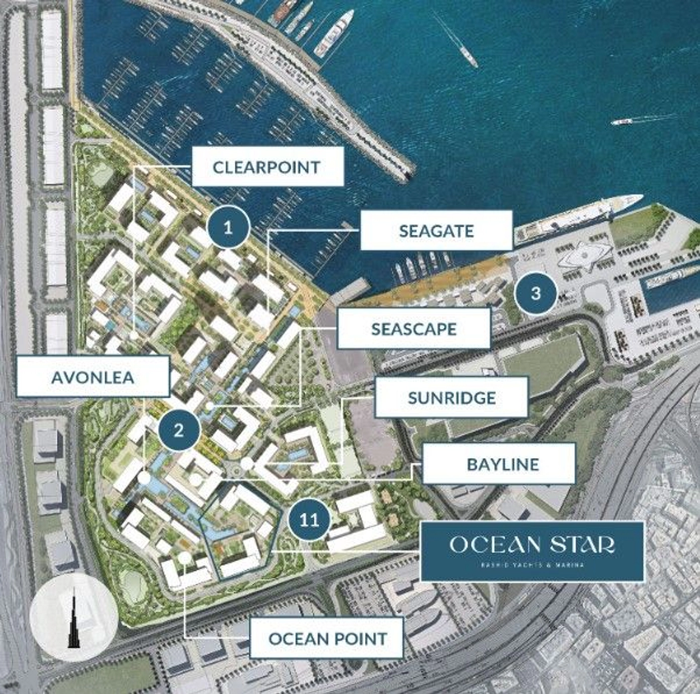 An Ideal Location at Ocean Star Rashid Yachts and Marina - Provident Estate