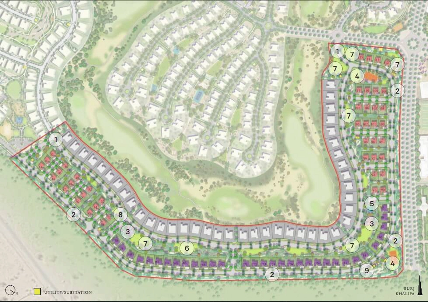 The Dubai Hills Estate is located off Al Marabea Street - Provident Estate