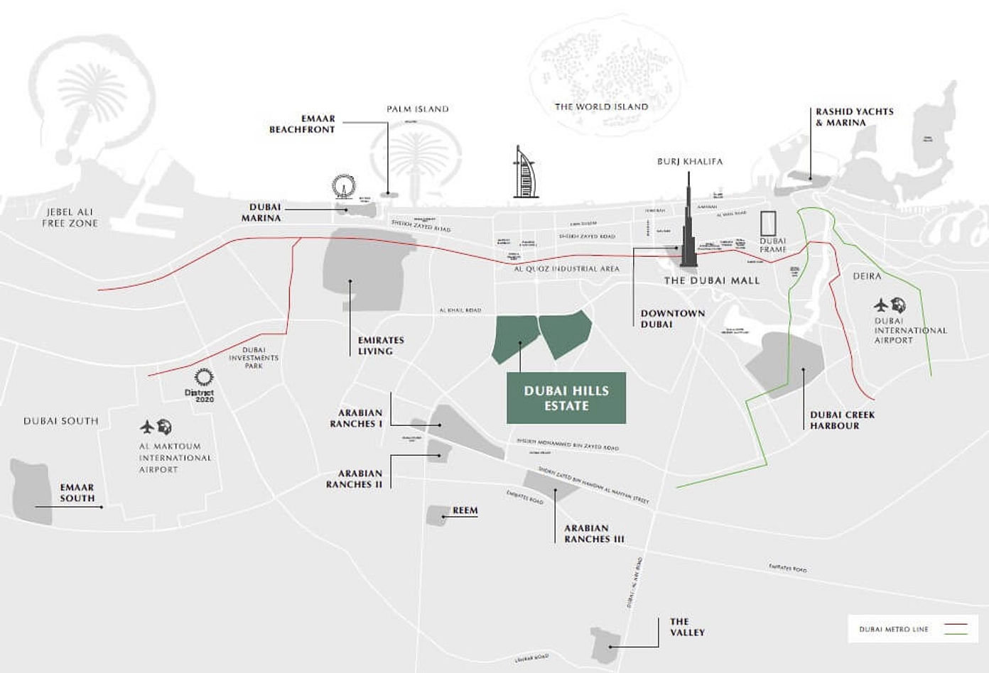 Lime Gardens is just minutes away from Downtown Dubai and other business, retail, and tourism hubs - Provident Estate