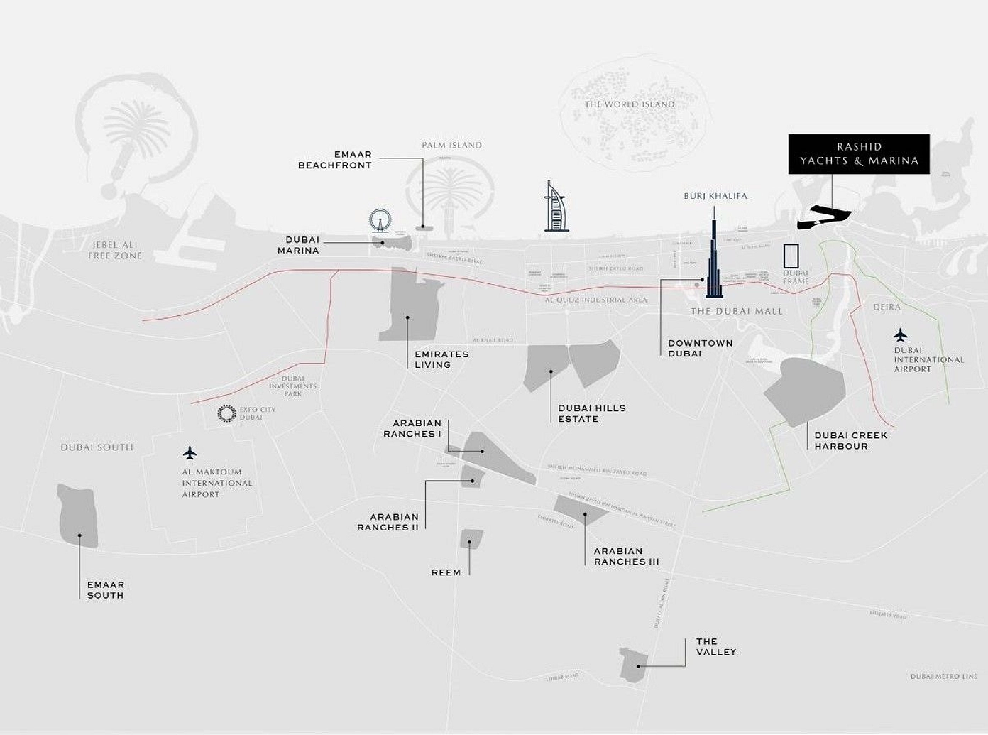 Perfectly located at Rashid Yatchs and Marina - Provident Estate