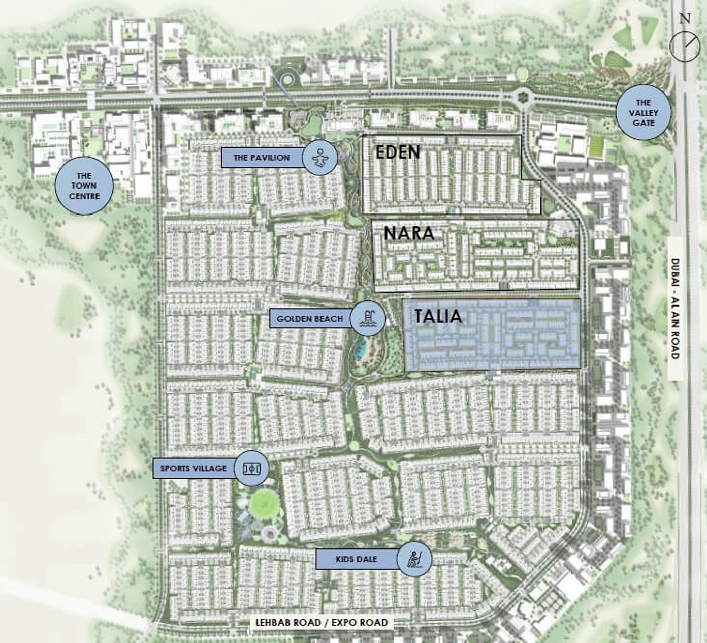 Talia at The Valley is the first villa community on the Dubai Al Ain Road. - Provident Estate